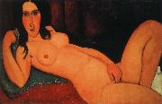 Amedeo Modigliani Reclining nude with loose hair oil painting on canvas